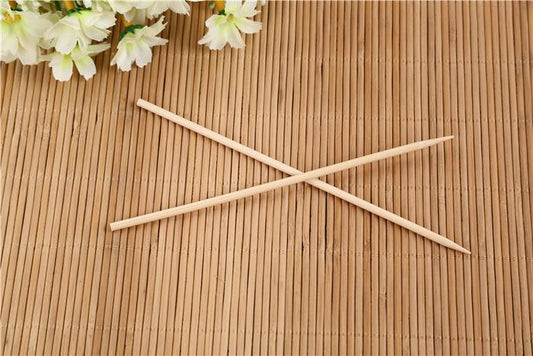 Camping Wooden Color Bamboo BBQ Skewers Barbecue Shish Kabob Sticks Fruit Kebab Meat Party Fountain Bamboo BBQ Sticks Skewers Wooden (20cm) - Discount Karo