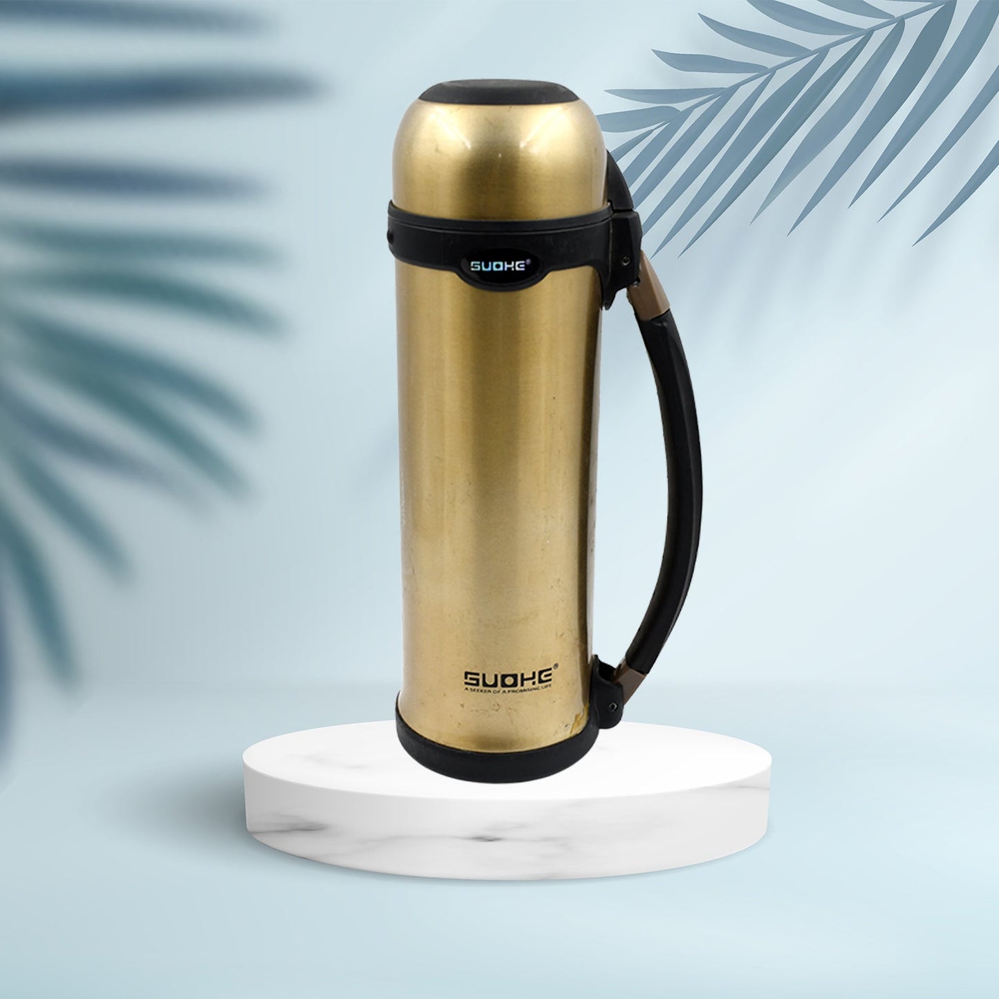 STAINLESS STEEL THERMOS WATER BOTTLE | 24 HOURS HOT AND COLD | EASY TO CARRY | RUST & LEAK PROOF | TEA | COFFEE | OFFICE| GYM | HOME | KITCHEN - Discount Karo