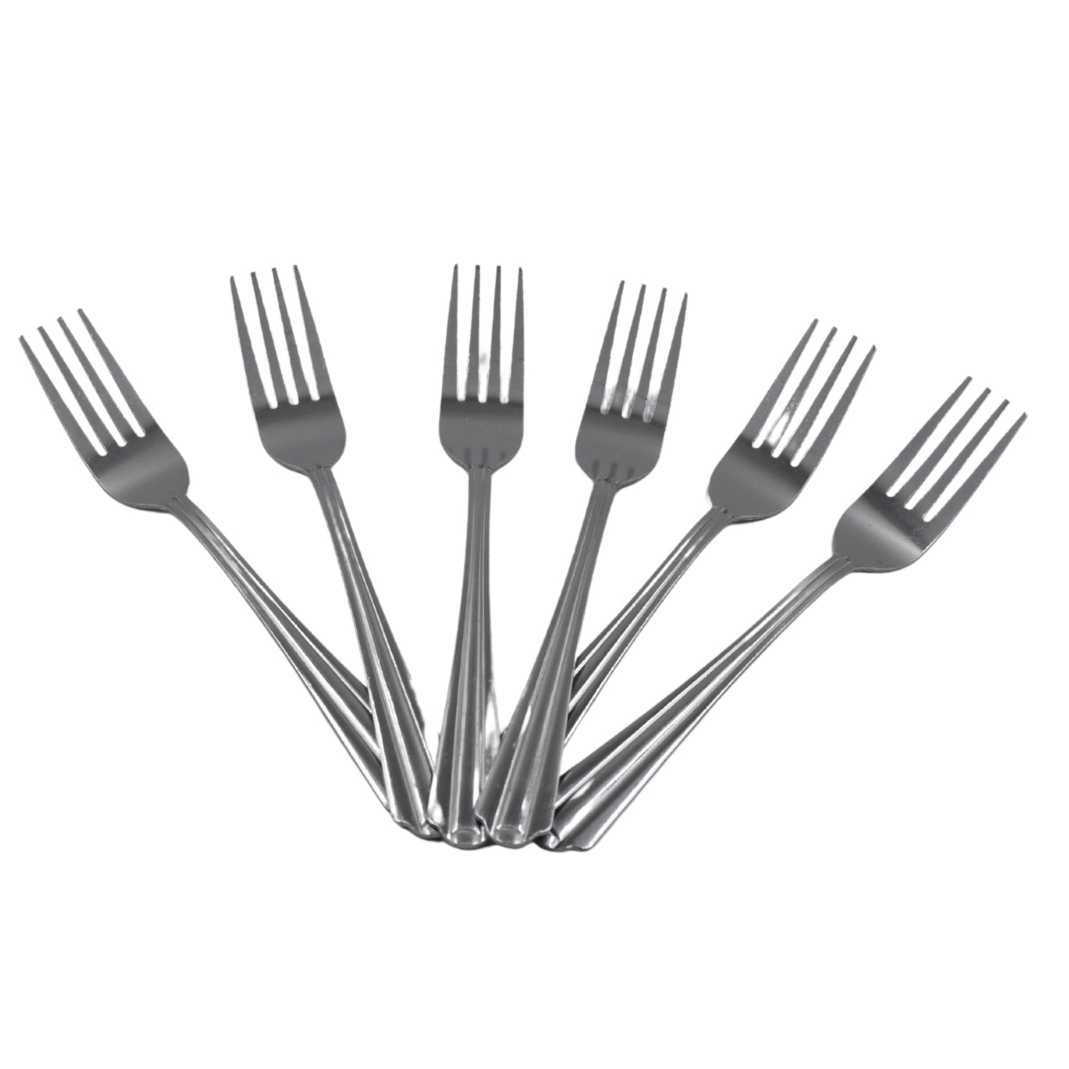 STEEL FORKS SET OF 6 - FORK SET FOR HOME AND KITCHEN FORK HIGH QUALITY PREMIUM FORK SET (6 PC SET ) - Discount Karo