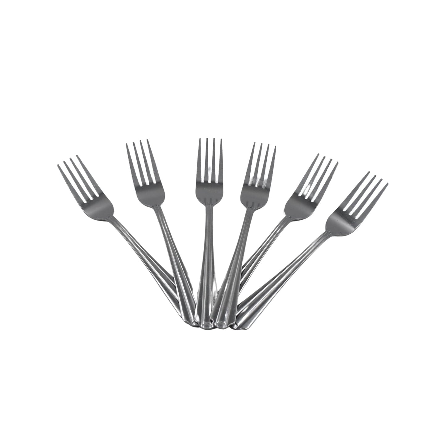 Steel Forks Set of 6 - Fork Set for Home and Kitchen Fork High Quality Premium Fork Set (6 Pc Set ) - Discount Karo