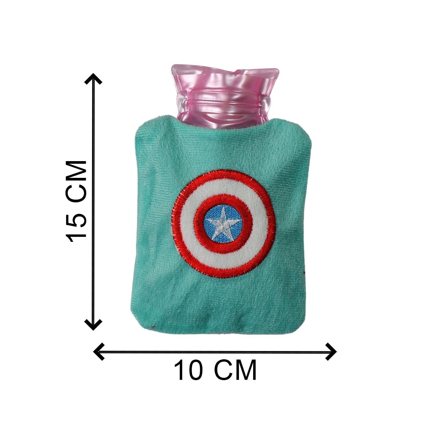 Captain America Print Small Hot Water Bag with Cover for Pain Relief - Discount Karo