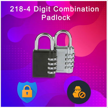 '-4 Digit Combination Padlock - Discount Karo