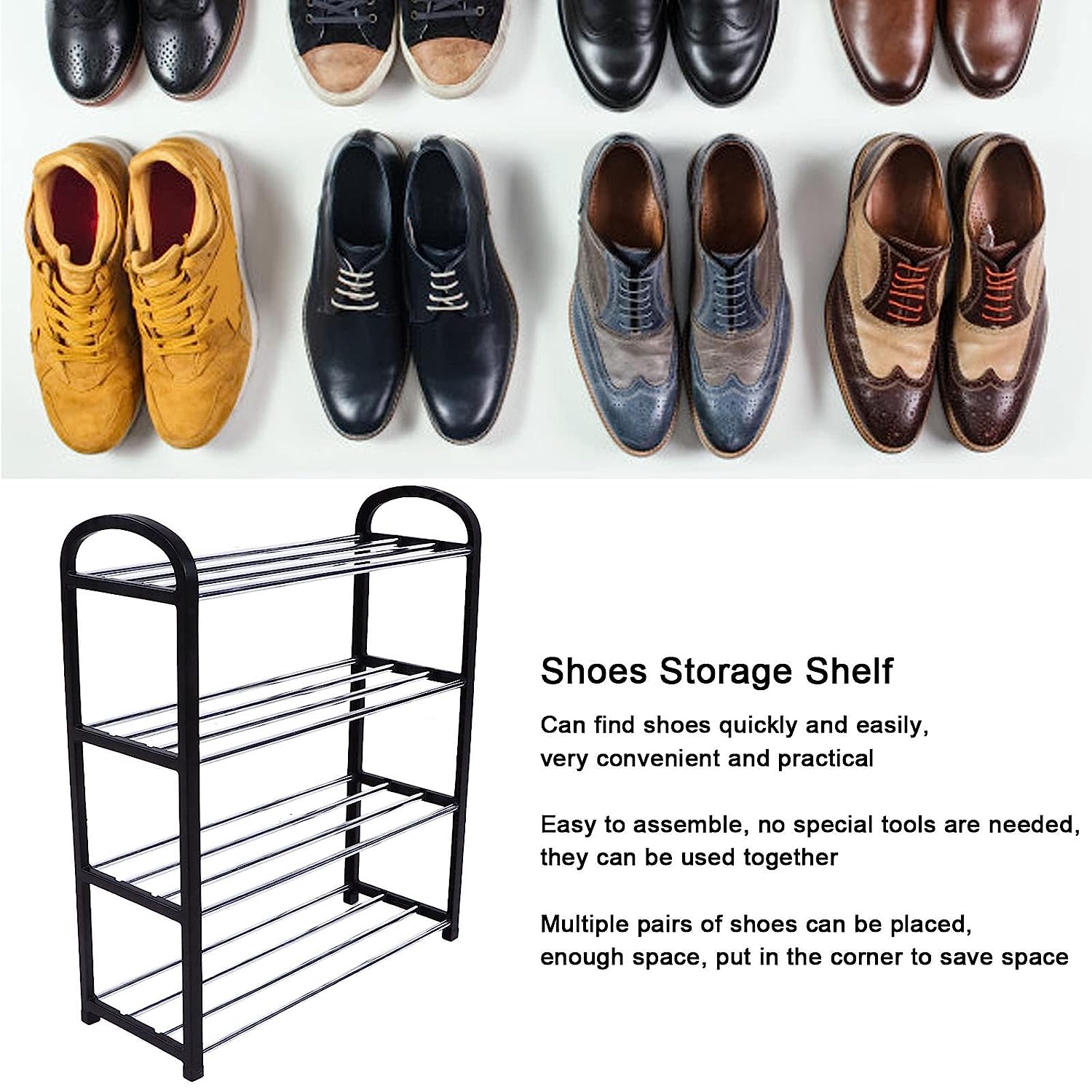 4 Shelves Shoe Rack - Discount Karo