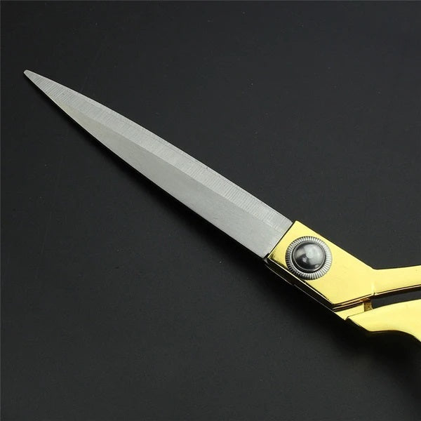 Stainless Steel Tailoring Scissor Sharp Cloth Cutting for Professionals  (Golden) - Discount Karo