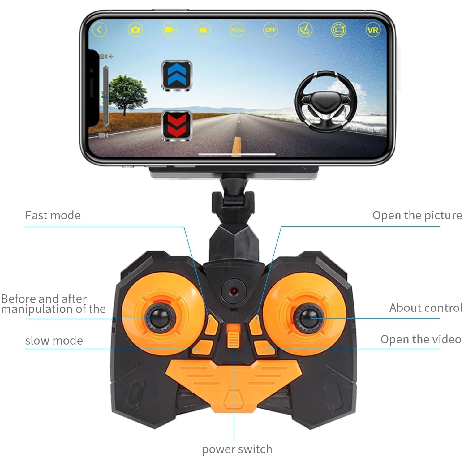 Remote Control Car with Camera Off-Road Remote Control Truck Monster Trucks for Boys 8-12 Birthday Gift For Kids Adults Gift For Boys And Girls HD Camera Rock Crawler Monster Truck Toy - Discount Karo