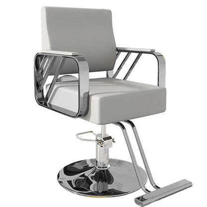 SALON CHAIR HYDRAULIC CHAIR FOR BUSINESS OR HOME, SIMPLICITY BARBER CHAIR SALON BEAUTY SPA SHAMPOO HAIR PROFESSIONAL HYDRAULIC STYLING CHAIR (SILVER 1 UNIT )