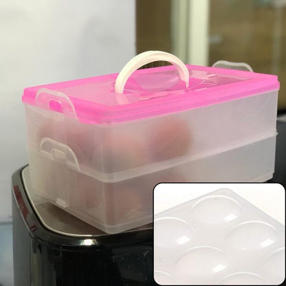 2315A Double Layer 24 Grid Egg Storage Box for Egg Storage Container 