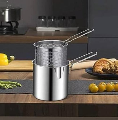 Stainless Steel Deep Fryer Pot - Discount Karo