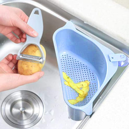 2119 Triangular Multi Functional Drainer Shelf Sink Storage Holder 