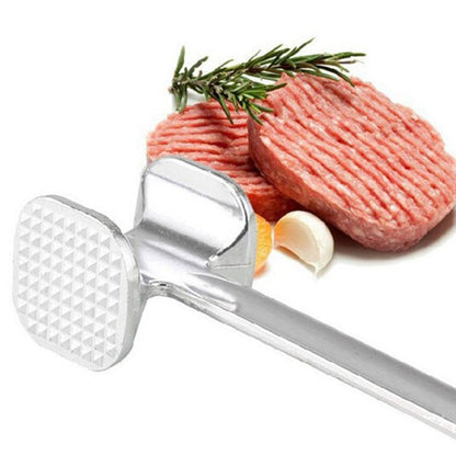 Double Sided Beef Steak Mallet (Aluminum): Meat Tenderizer Hammer - Discount Karo