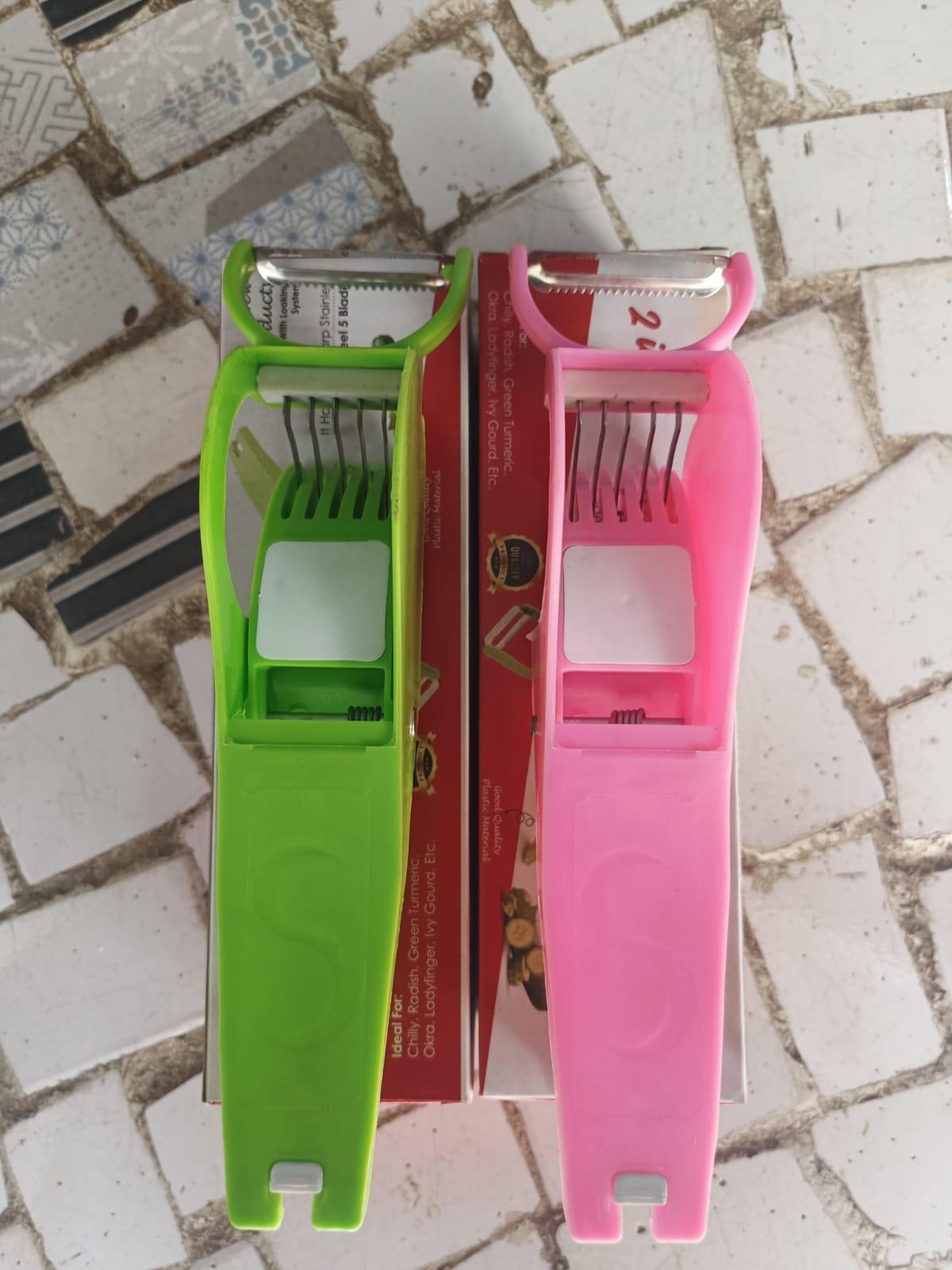 Plastic 2 in 1 Vegetable & Fruit Multi Cutter - Discount Karo