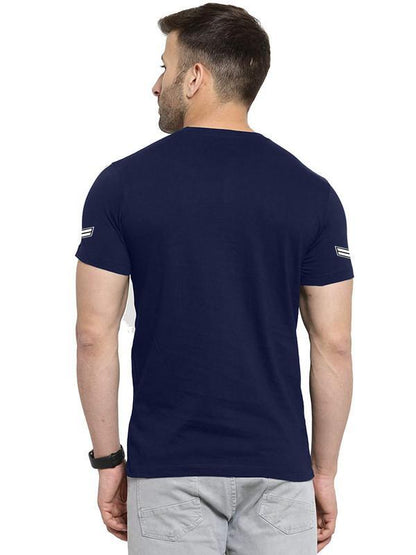 Mens Cotton Printed Half Sleeves Casual T-Shirt