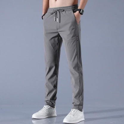 Men's Solid Black & Grey Track Pants Pack of 2