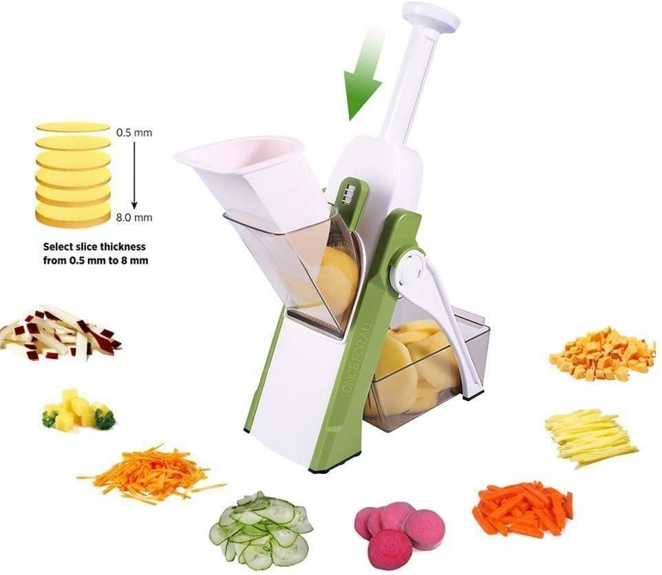 slash Slicer- Slicer for Vegetables, Meal Prep with Thickness, Size Adjustment