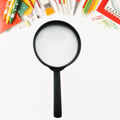 Magnifying glass Lens - reading aid made of glass - real glass magnifying glass that can be used on both sides - glass breakage-proof magnifying glass, Protect Eyes, 75mm & 50mm (2pc Set) - Discount Karo