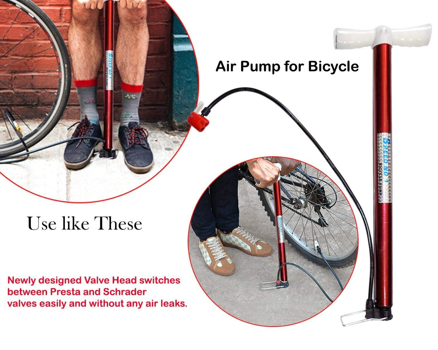 0515A Multipurpose Air Pump (Use for Car,Bicycles,Scooters,Balls,Bikes) 