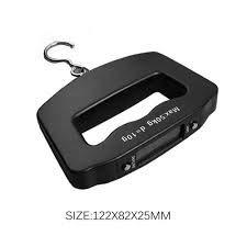 548 Black Digital Portable Luggage Scale with LCD Backlight (50 kg) 