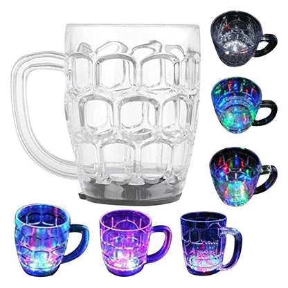 619 Led Glass Cup (Rainbow Color) 