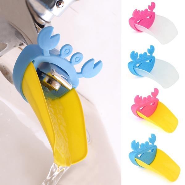 Faucet Extender | Easy Use for Hand Washing for Kids, Toddlers, Babies and Children |  Silicone Sink  Handle Extender | Fun Hand-Washing Solution | Cute Duck Mouth Design Wash Helper Bathroom Sink for Babies and Children (1 Pc) - Discount Karo