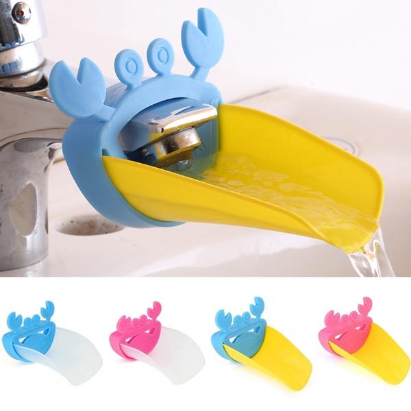 Faucet Extender | Easy Use for Hand Washing for Kids, Toddlers, Babies and Children |  Silicone Sink  Handle Extender | Fun Hand-Washing Solution | Cute Duck Mouth Design Wash Helper Bathroom Sink for Babies and Children (1 Pc) - Discount Karo