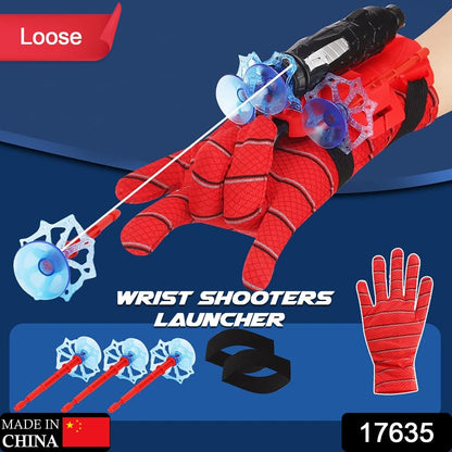 Web Shooter Toy for Kids Fans, Launcher Wrist Gloves Toys For Kids, Boys Superhero Gloves Role-Play Toy Cosplay, Sticky Wall Soft Bomb Funny Children's Educational Toys - Discount Karo