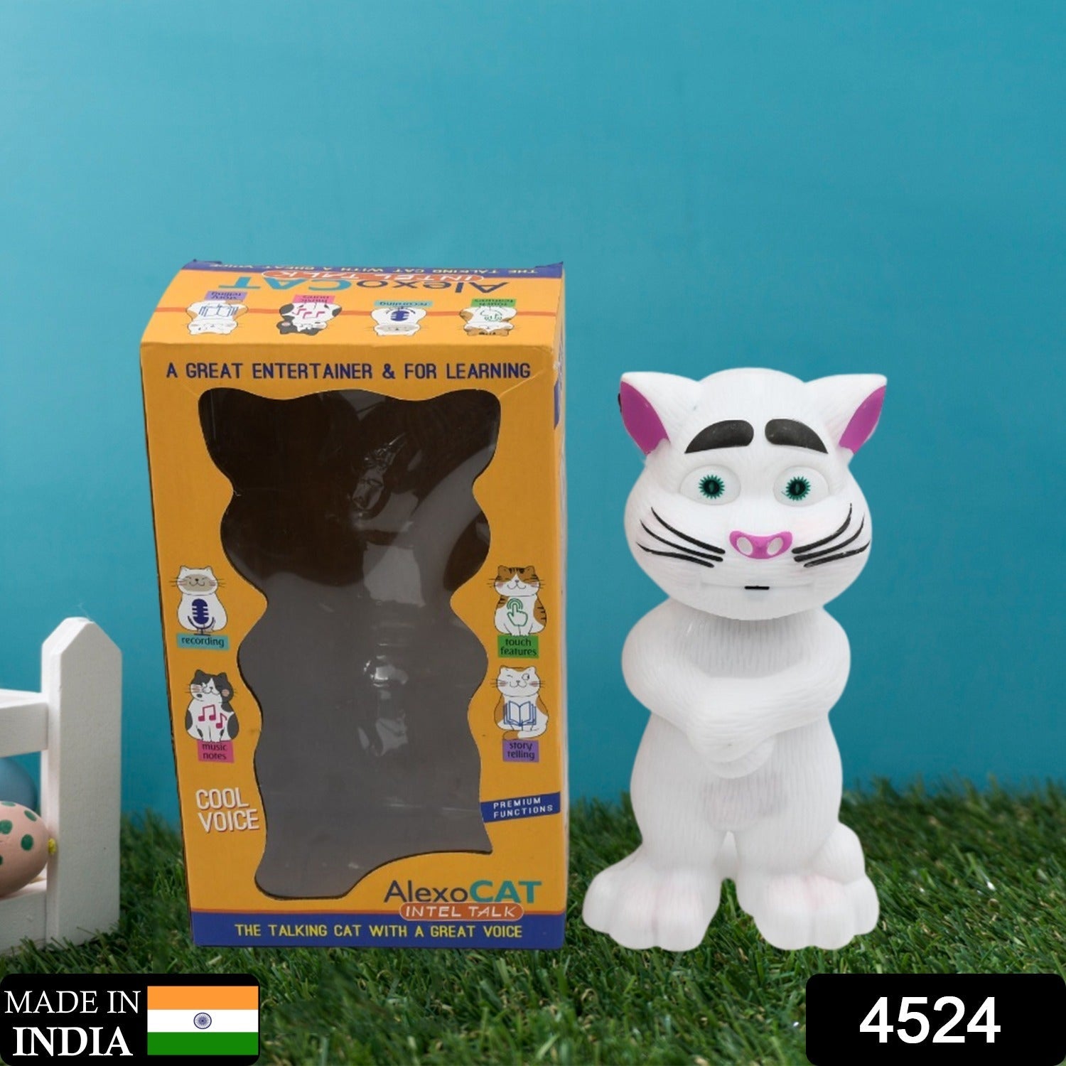 Talking, Mimicry, Touching Tom Cat Intelligent InterDraft Toy with Wonderful Voice for Kids, Children Playing and Home Decorate. - Discount Karo