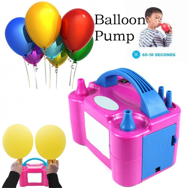 1599 Portable Dual Nozzle Electric Balloon Blower Pump Inflator 