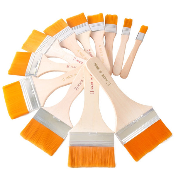 Artistic Flat Painting Brush - Set of 12 - Discount Karo