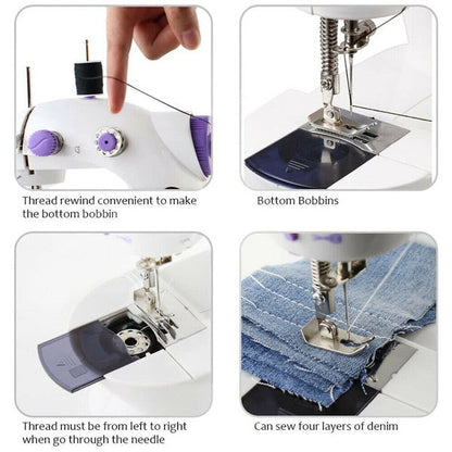 1220 Portable Mini Hand Tailor Machine for Sewing Stitching 