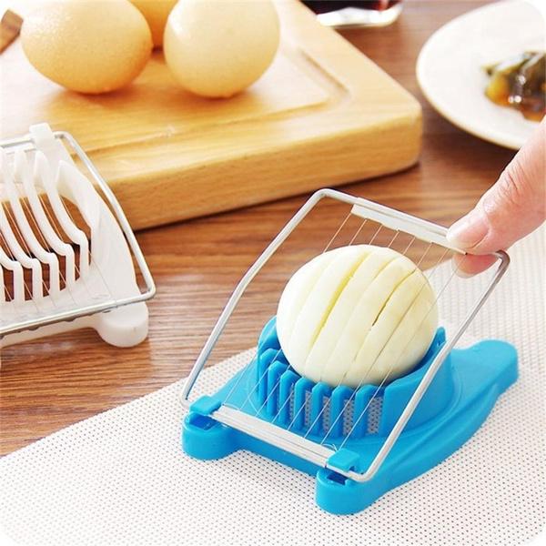 2413 Plastic Multi Purpose Egg Cutter/Slicer with Stainless Steel Wires 