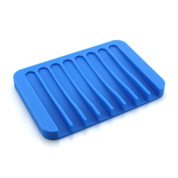 0810 Silicone Soap Holder Soap Dish Stand Saver Tray Case for Shower 