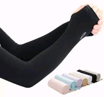 Women's Cotton/Nylon Full Hand Arm Sleeve Gloves