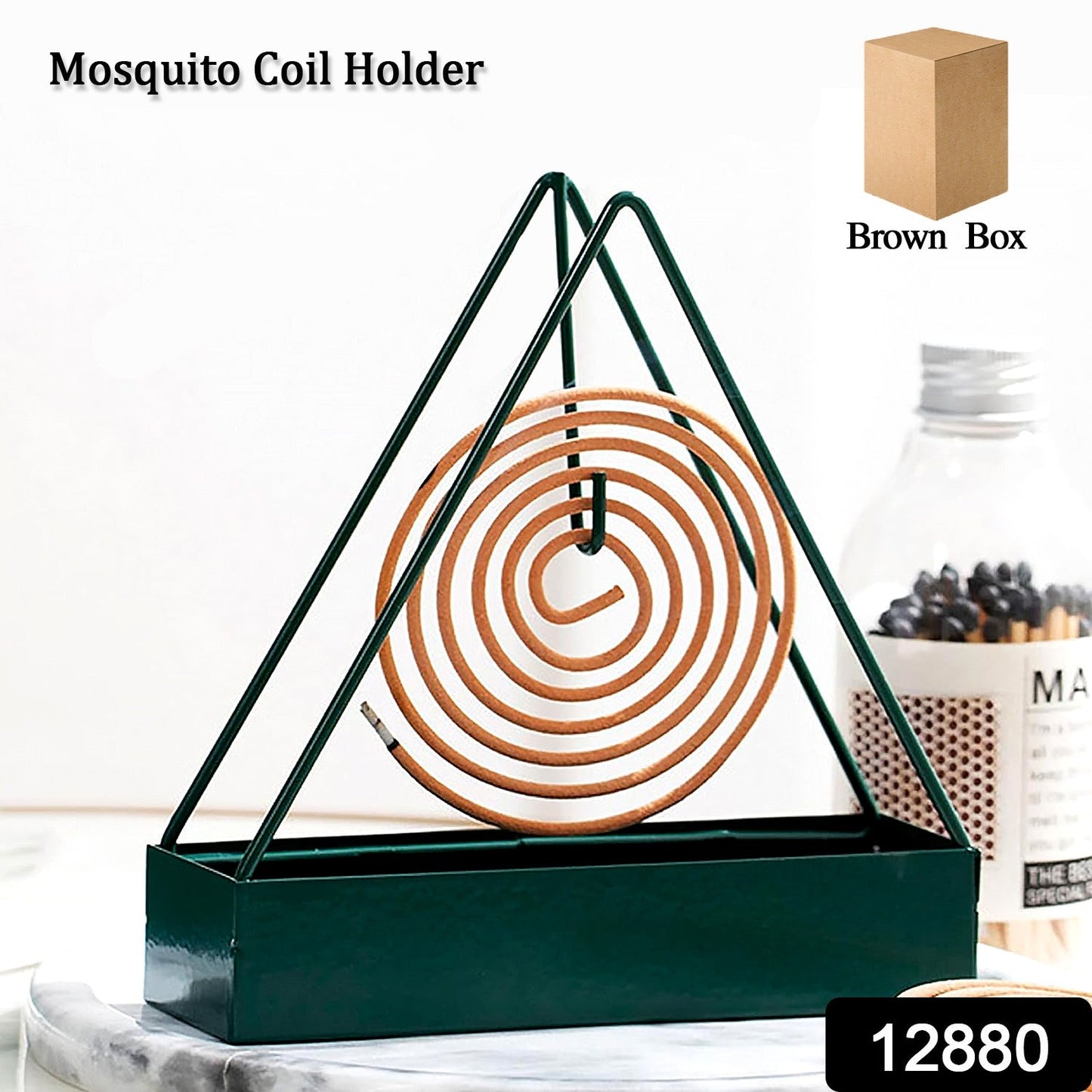 Mosquito Coil Holder Frame, Triangular Shape Iron Mosquito Incense Holder Mosquito Repellent Incense Holder, Hanging, Mosquito Repellent, Outdoor, Stylish, Mosquito Repellent Incense Holder - Discount Karo