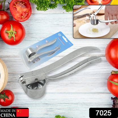 Crush Garlic with Ease: Lightweight Aluminum Garlic Press (1 Pc) - Discount Karo