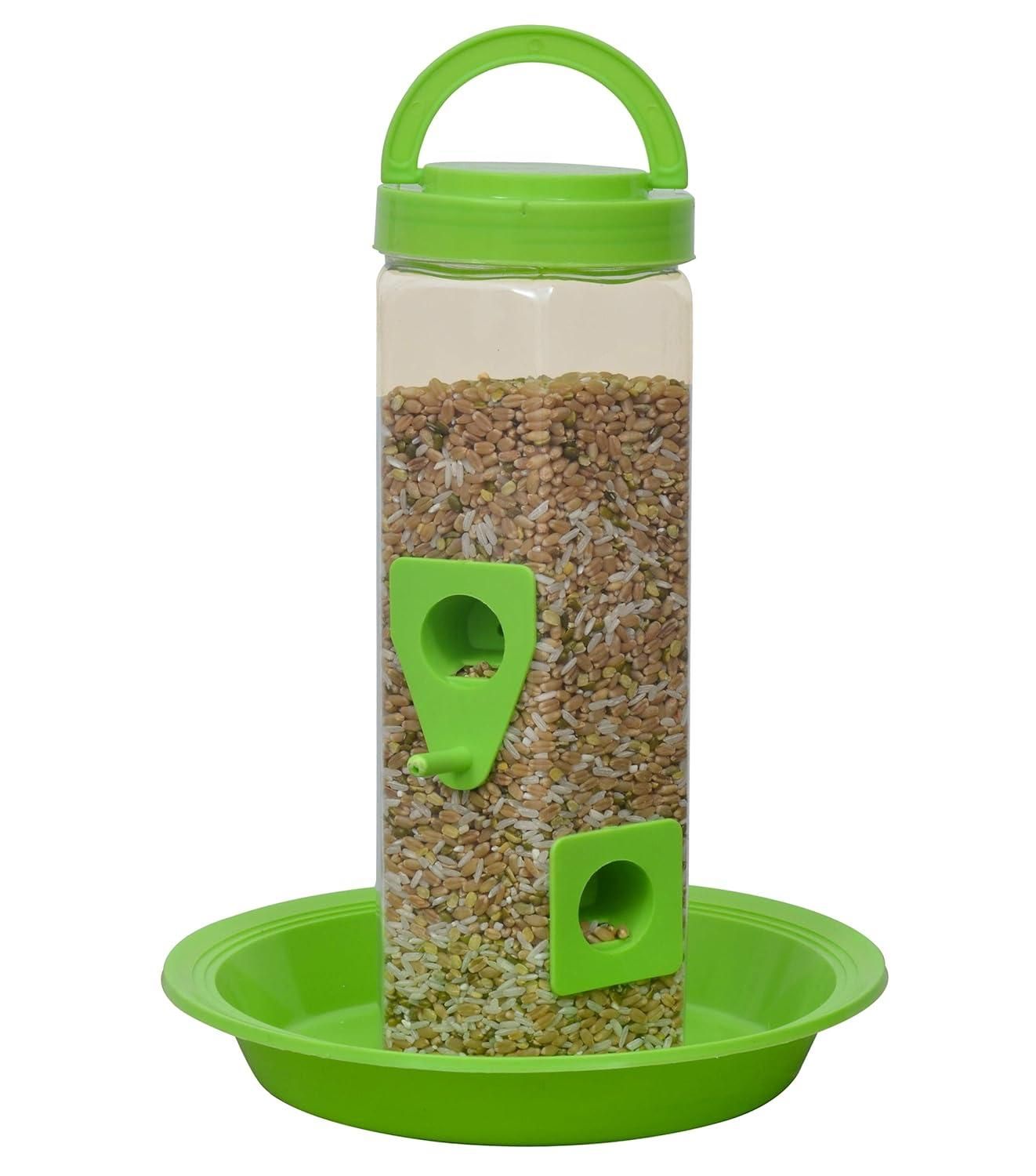 Bird Food and Water Feeder Hanging for Balcony