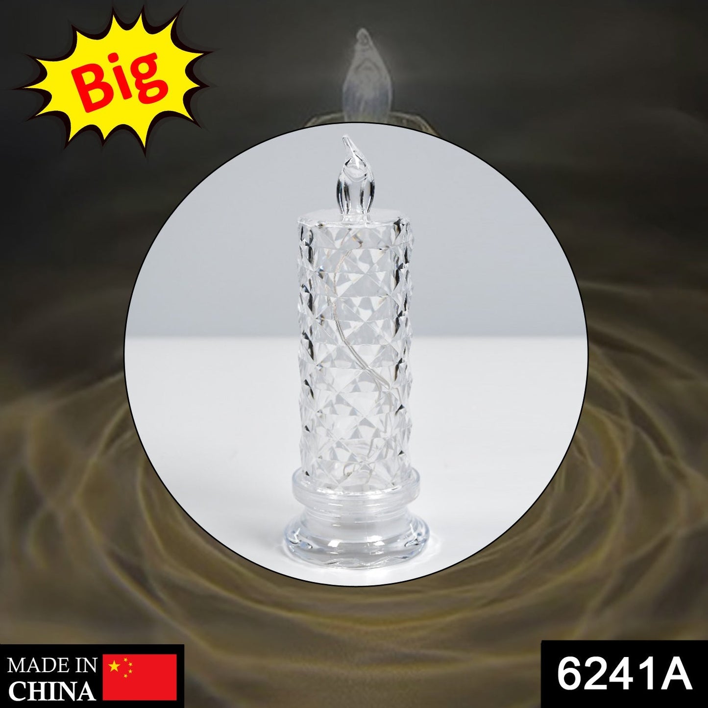 Rose Candles for Home Decoration, Crystal Candle Lights