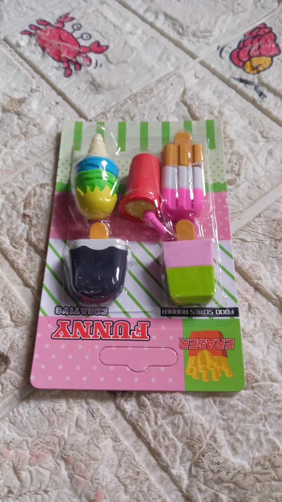 Mini Eraser Set for Kids (5 Pieces) - Fun Designs, Party Favors, School Prizes - Discount Karo