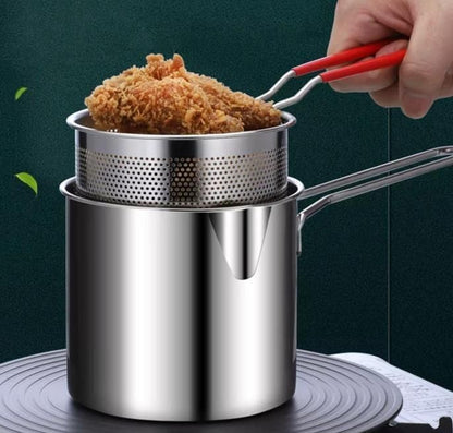 Stainless Steel Deep Fryer Pot - Discount Karo