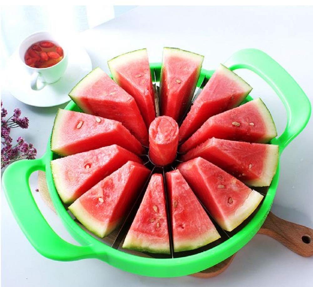 5357  Watermelon Slicer Cutter Steel Fruit Perfect Corer Slicer Kitchen Tools 