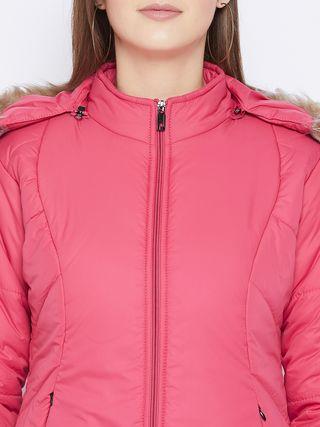 Women's Winter Wear Solid Parka Jacket