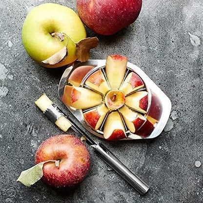 Stainless Steel Apple Fruit Cutter with 8 Blades - Discount Karo