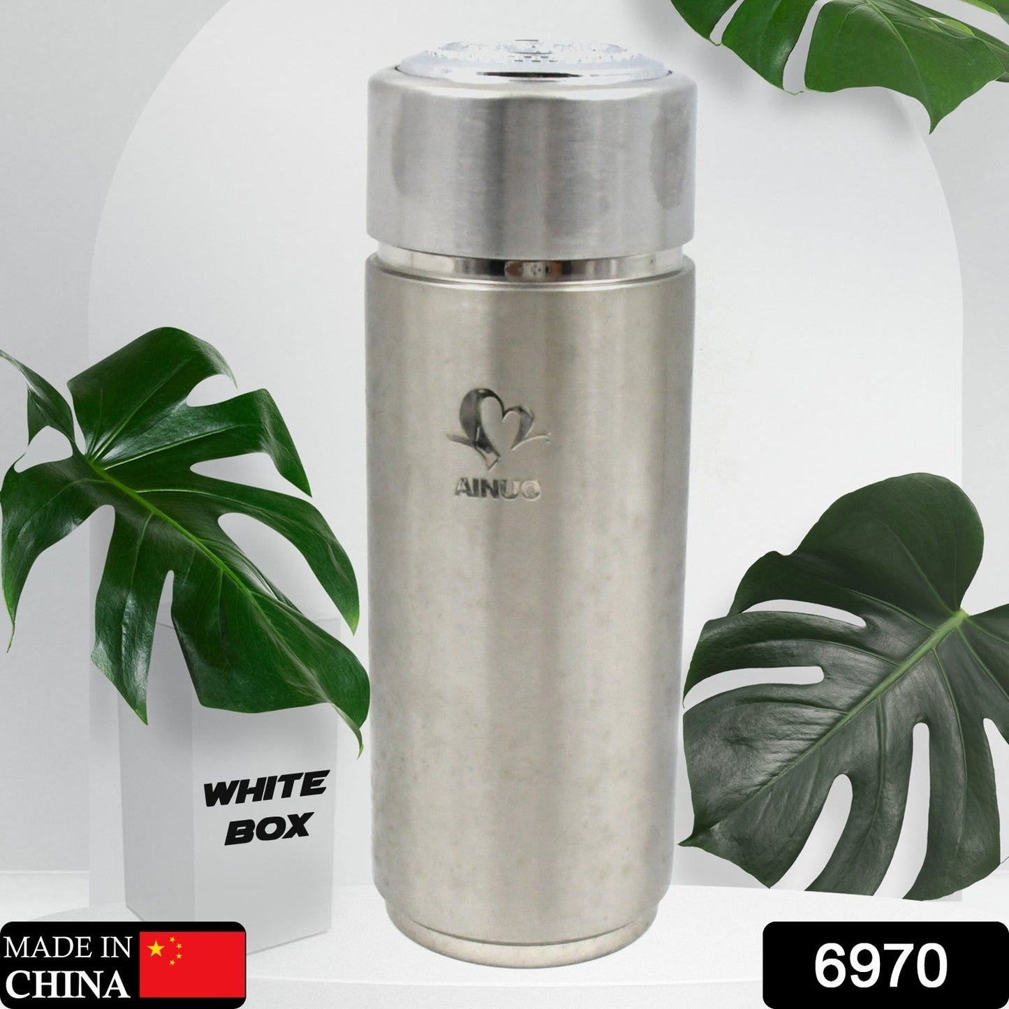 Hot and Cold Stainless Steel Thermos Water Bottle Easy to Carry | Rust & Leak Proof | Tea | Coffee | Office| Gym | Home (350ml) - Discount Karo