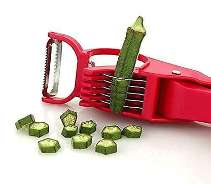 Plastic 2 in 1 Vegetable & Fruit Multi Cutter - Discount Karo