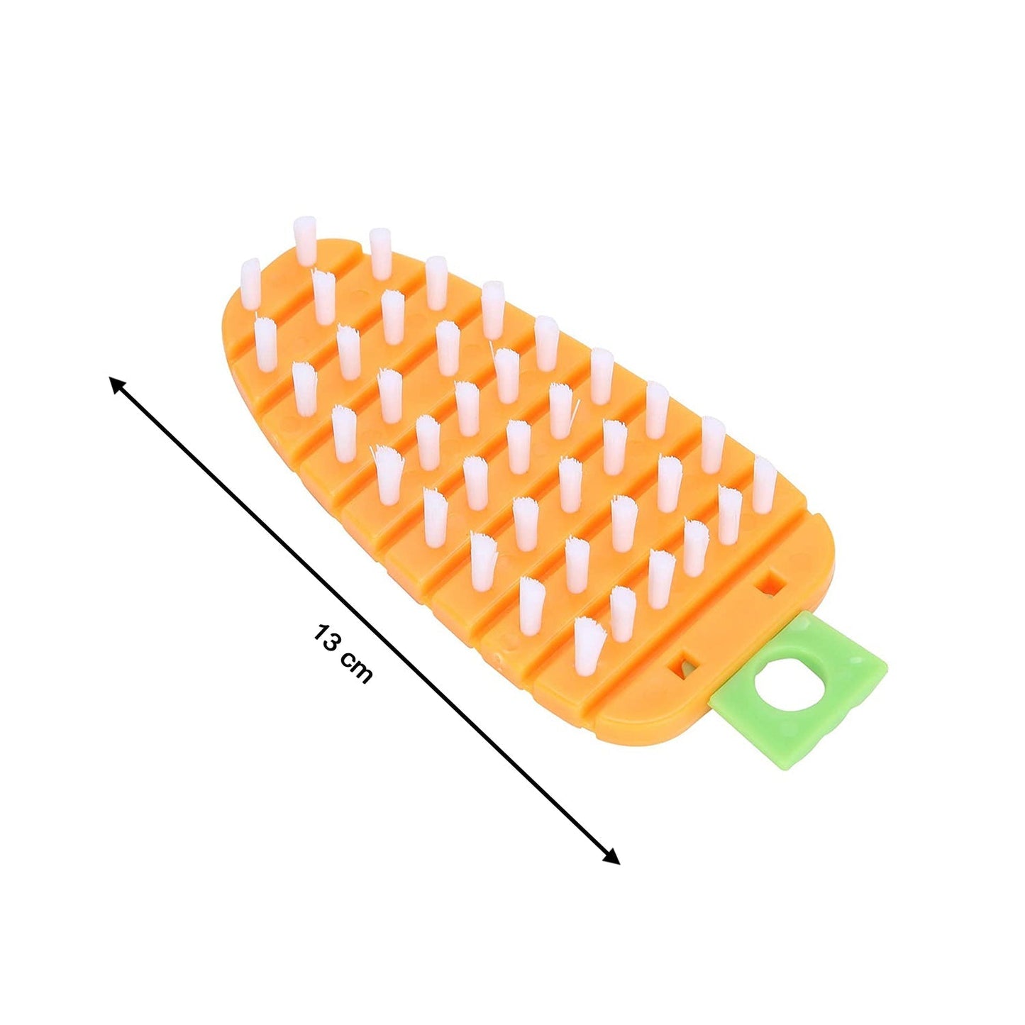 Vegetable Scrubbing Brush, Vegetable Scrubber Nonâ€‘Toxic Fruit Brush Carrot Shape Vegetable Brush for Potato for Vegetable - Discount Karo