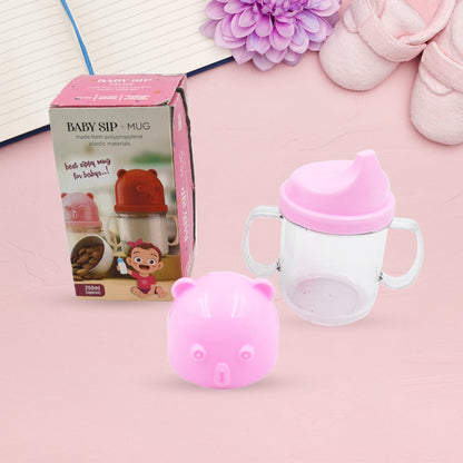 Baby Milk Mug Sippy Cup Baby Mug, Leakproof, Mug For Kids Lightweight, Nursing, Dishwasher Safe Mug (250 Ml / 1 Pc) - Discount Karo