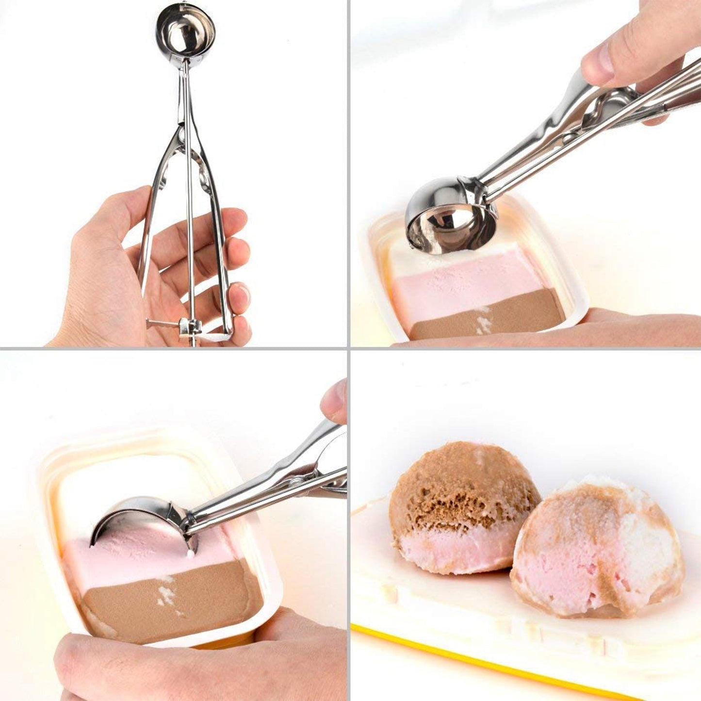 2523 Ice Cream Serving Spoon Scooper (Stainless Steel) 