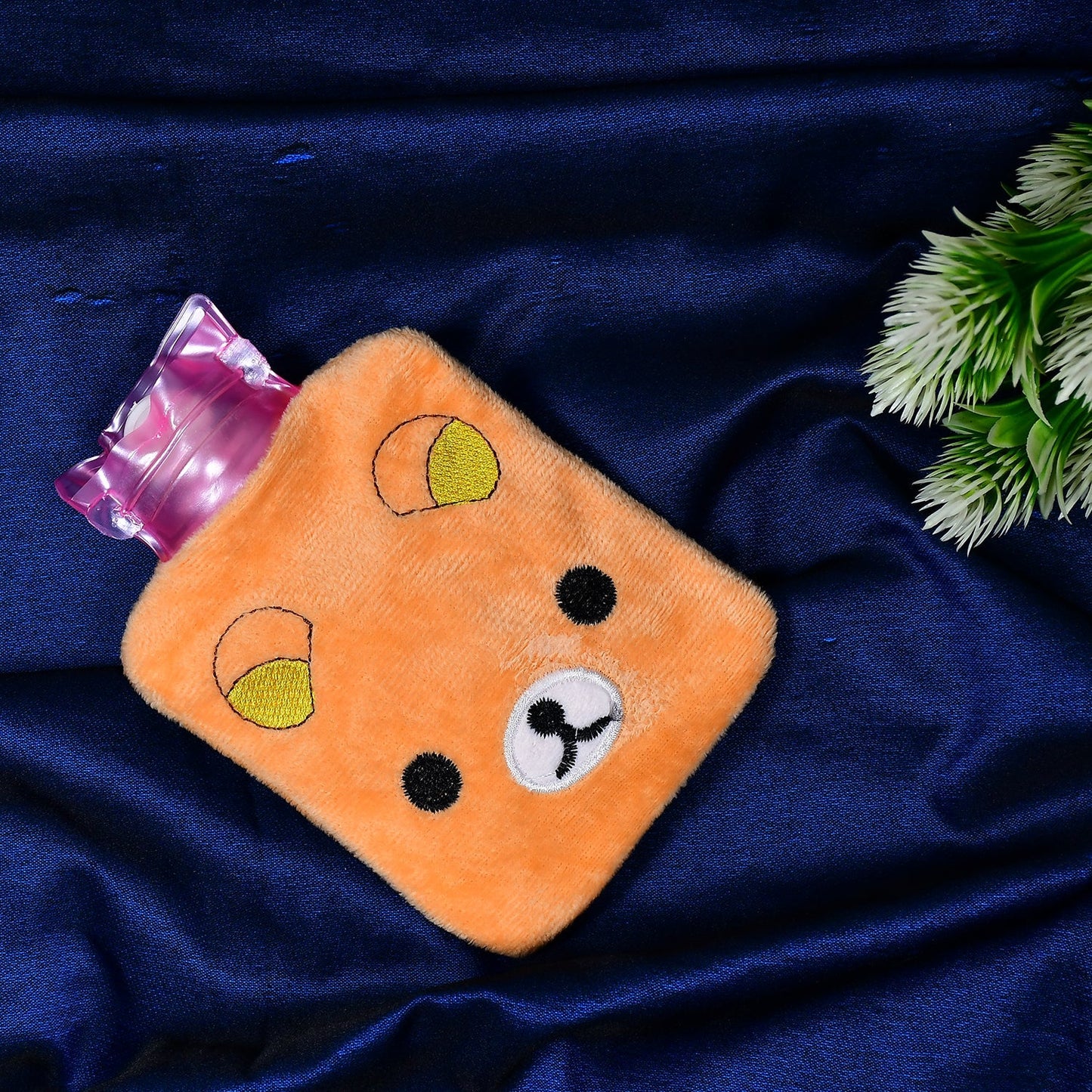 Warm Hug from a Panda: Orange Panda Hot Water Bottle for Pain Relief - Discount Karo