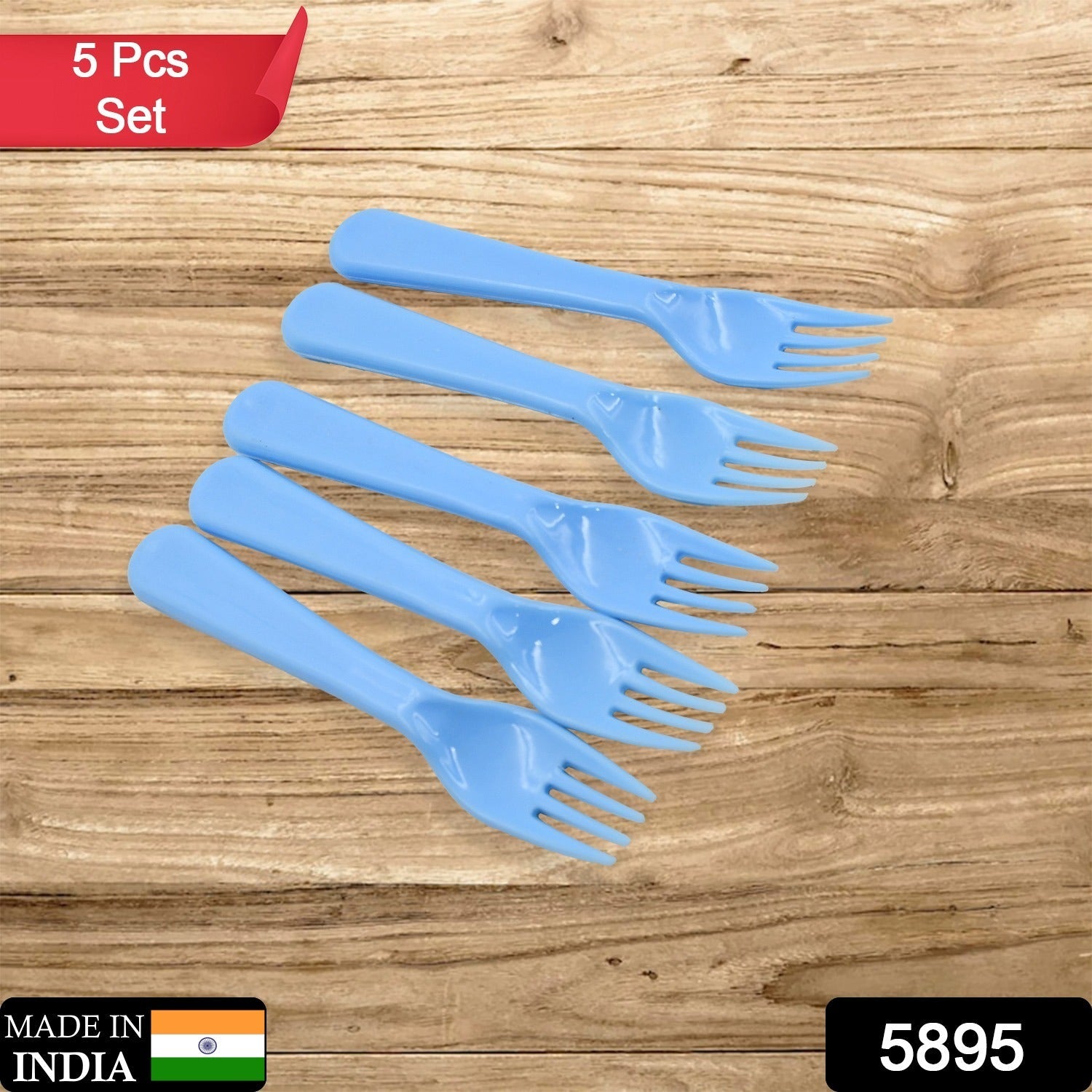 Reusable Premium Heavy Weight Plastic Forks, Party Supplies, One Size, plastic 5pc Serving Fork Set for kitchen, Travel, Home (5pc) - Discount Karo