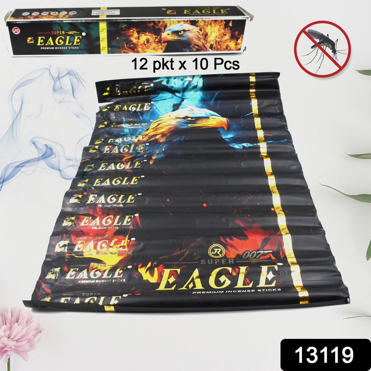 Mosquito Agarbatti Stick, Mosquito Agarbatti 1 Box (12 Packet / 120 Sticks) (Incense Stick) - Discount Karo