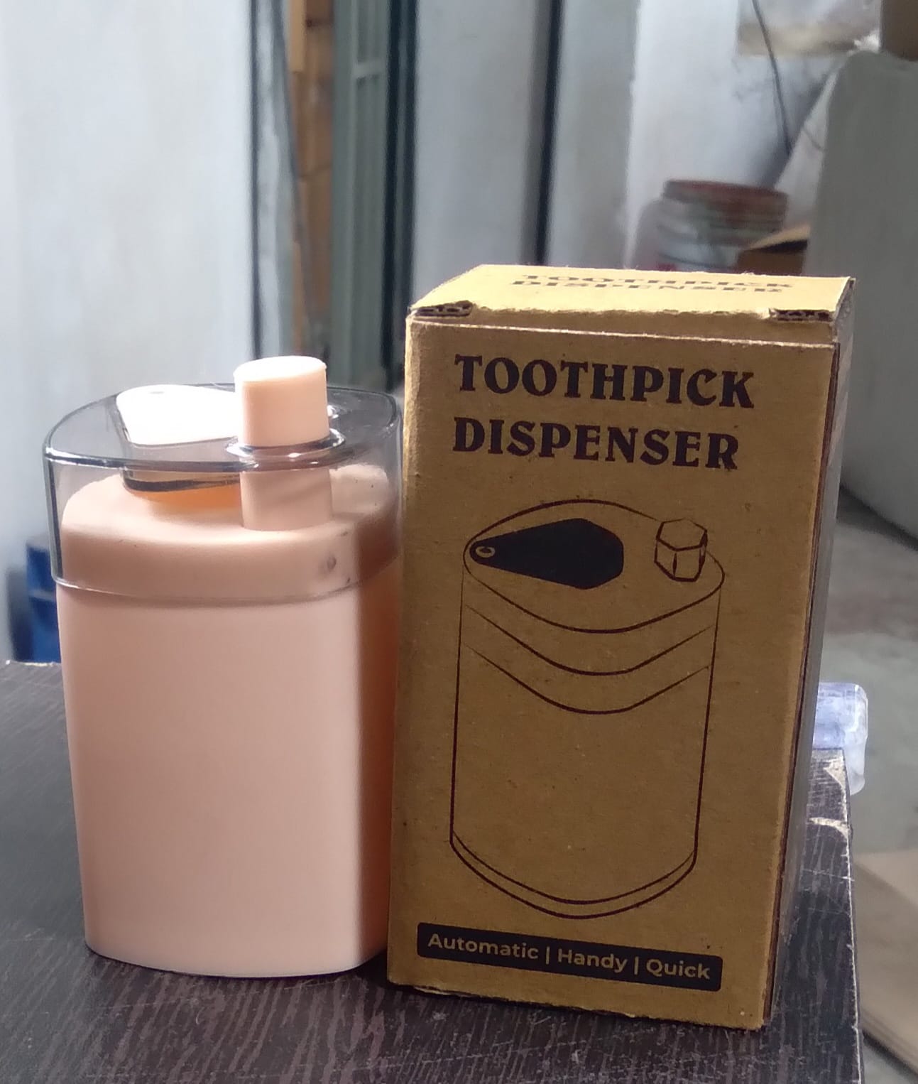 Toothpick Holder Dispenser, Pop-Up Automatic Toothpick Dispenser, Toothpick Storage Box - Discount Karo